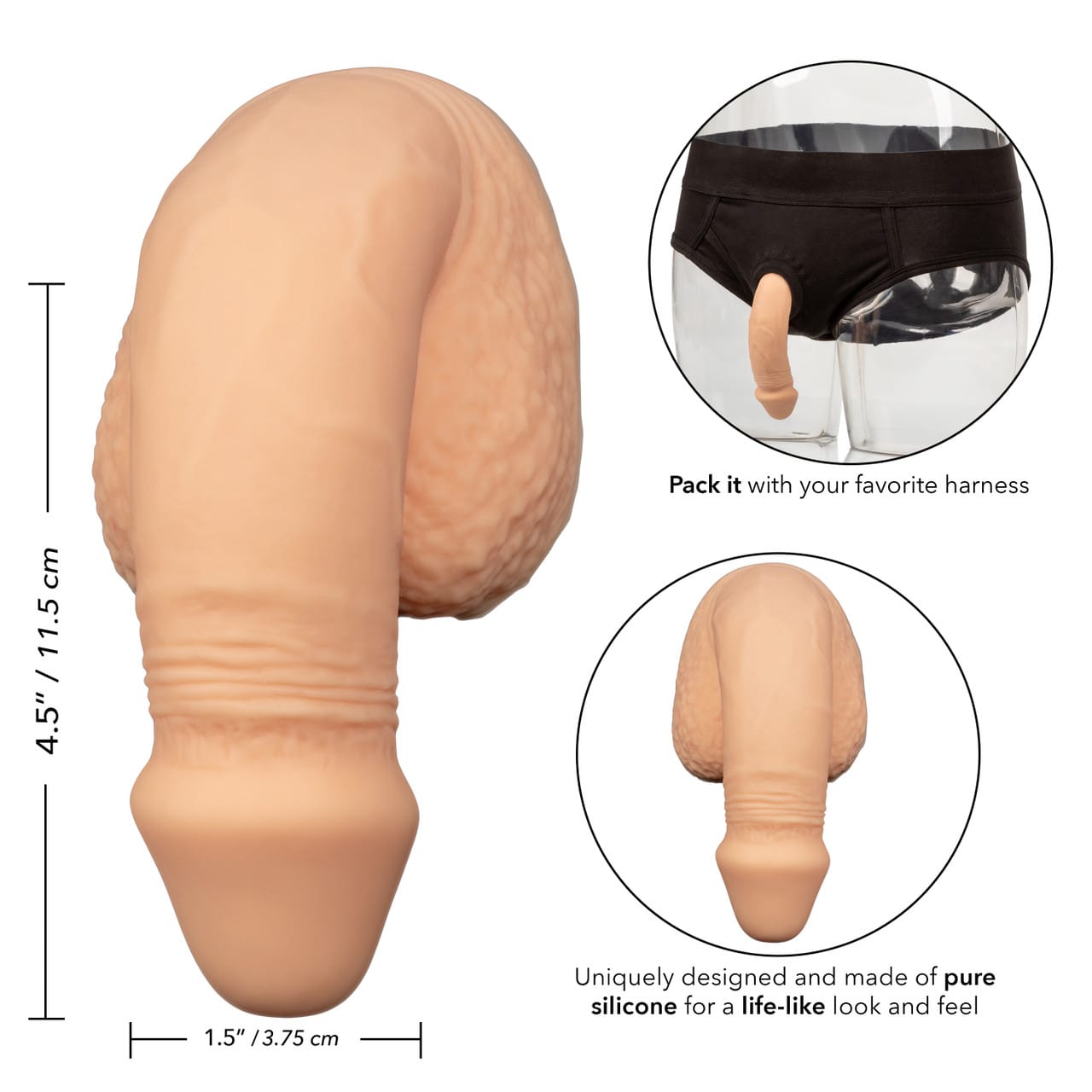 CalExotics - Packer Gear 5-Inch Silicone Packing Penis Packer Durio.sg