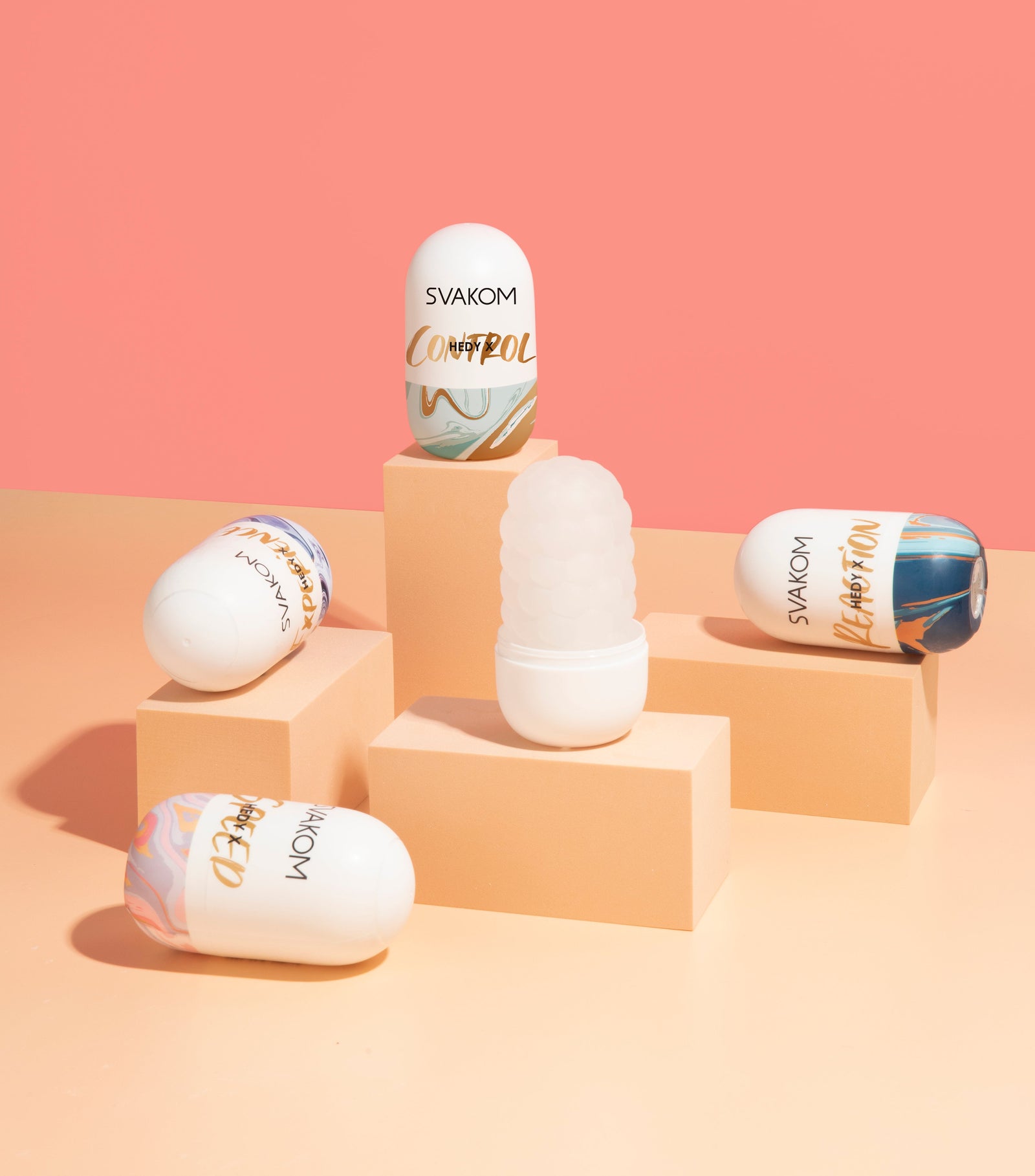 Svakom - Hedy X Five-Texture Reversible Masturbation Sleeve Set
