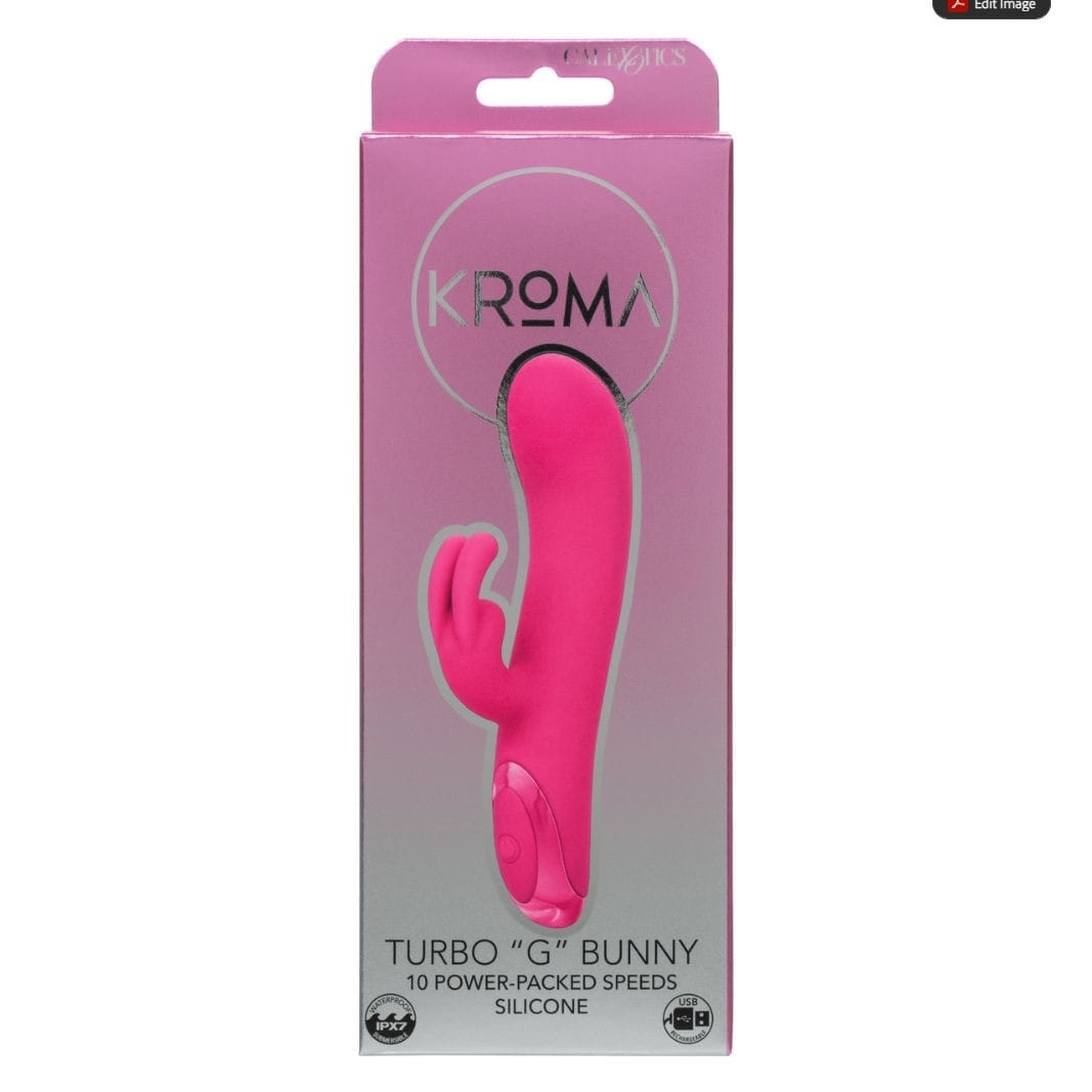 CalExotics - Kroma Turbo G Bunny Rechargeable Rabbit Vibrator (Pink) CE2141 Durio.sg