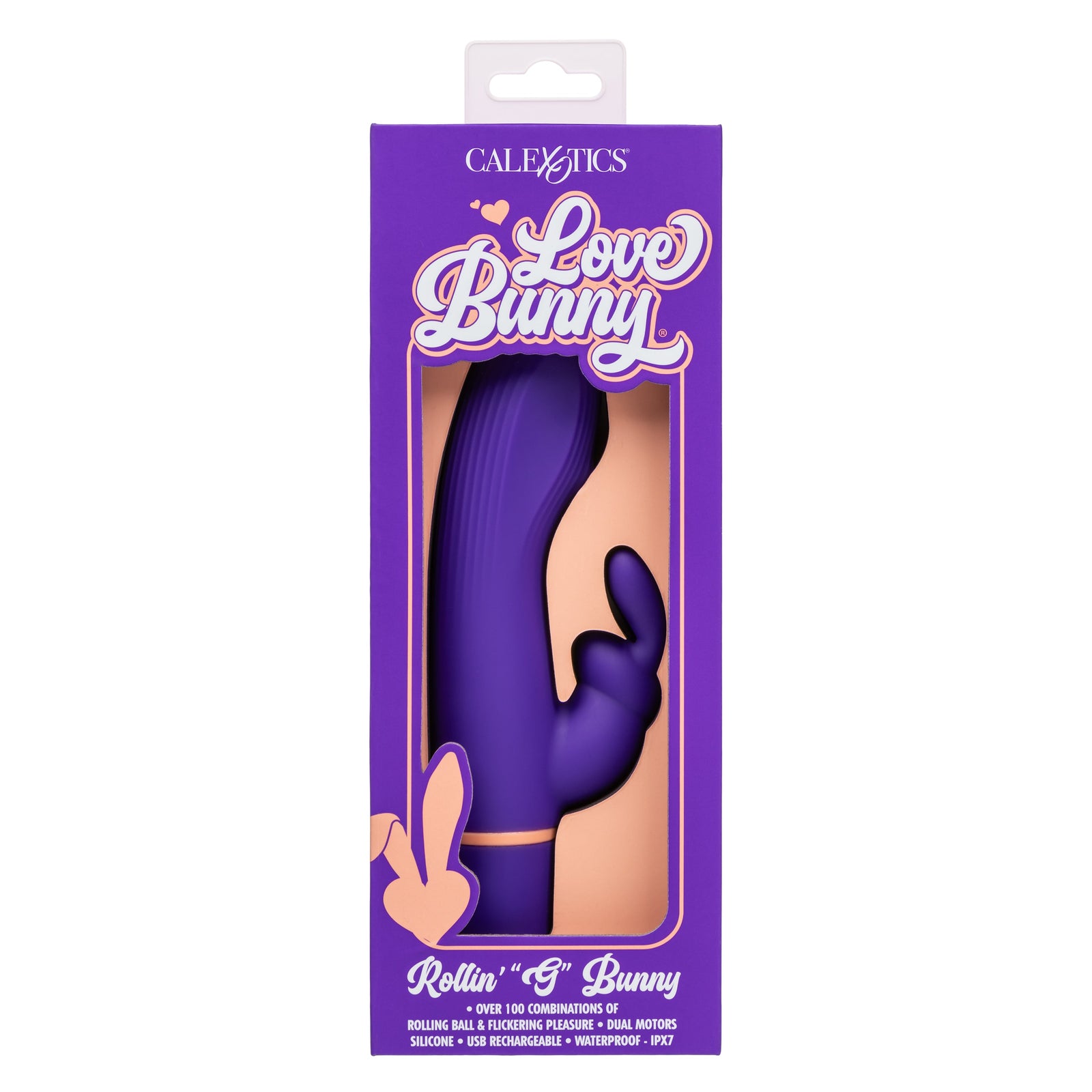 CalExotics - Love Bunny Rollin’ G Rabbit Vibrator (Purple) - Purple