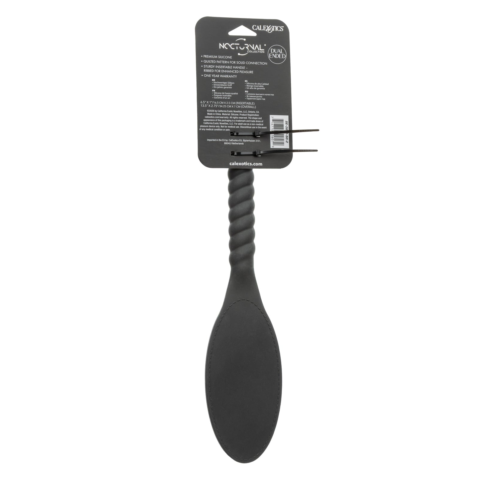 CalExotics - Nocturnal Collection Silicone Pillow Paddle (Black) - Black