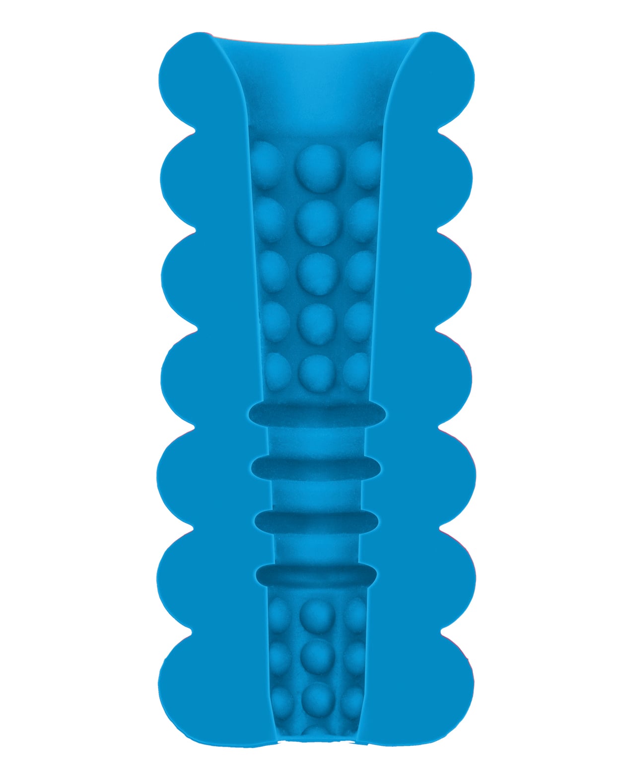 Doc Johnson - Mood Thrill Triple-Texture Masturbator (Blue) - Blue