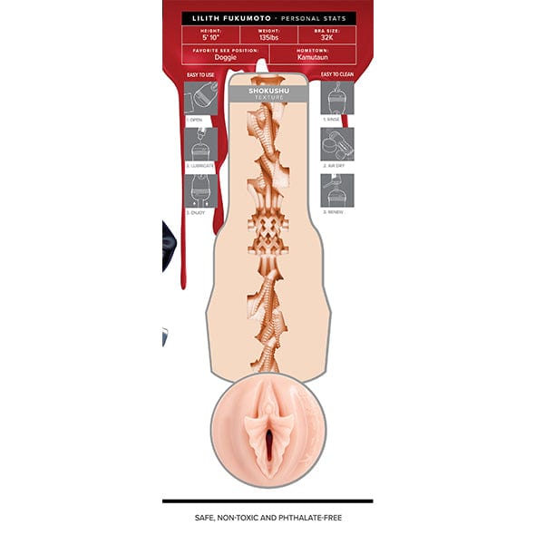 Fleshlight - Fantasy Lilith Fukumoto Shokushu Signature Masturbator (Beige)