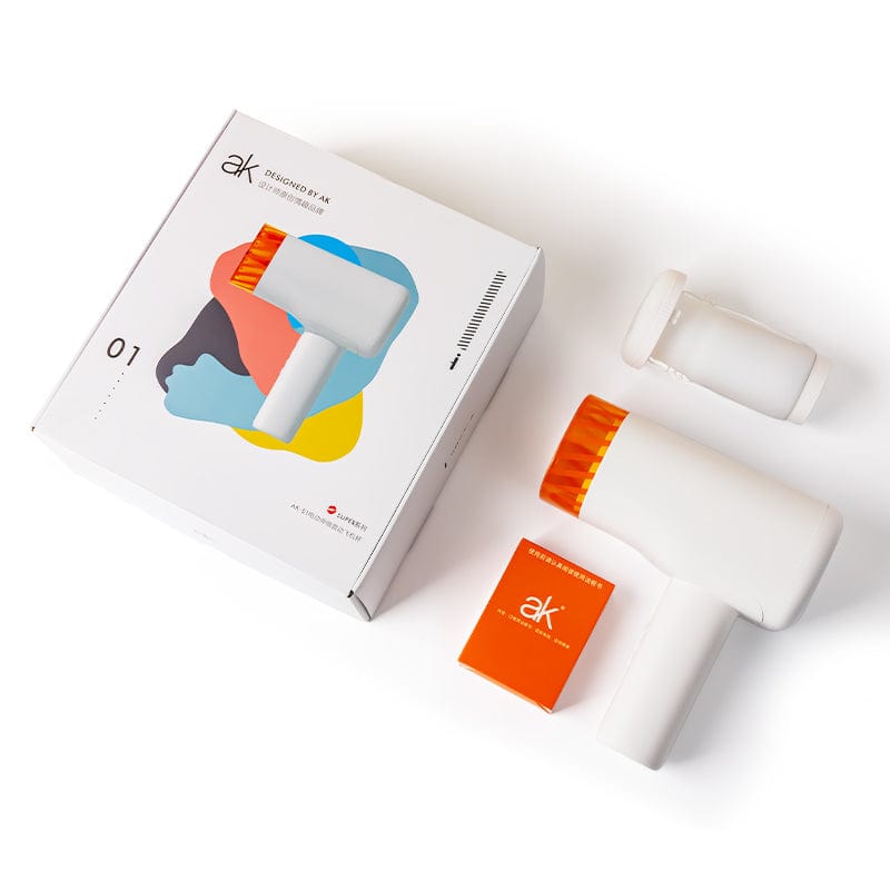 AK - Super S1 Heat Thrusting Masturbator (White) - Masturbator Soft Stroker (Vibration) Rechargeable Durio.sg