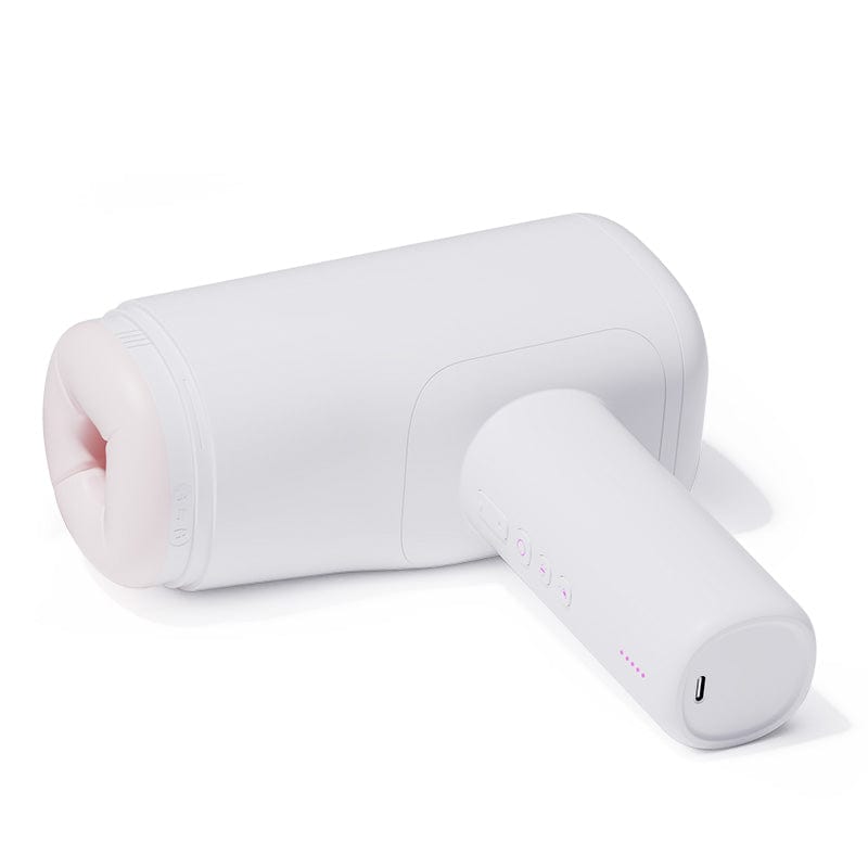 AK - Super S1 Pro Automatic Stroker Masturbator (White) - Masturbator Soft Stroker (Vibration) Rechargeable Durio.sg