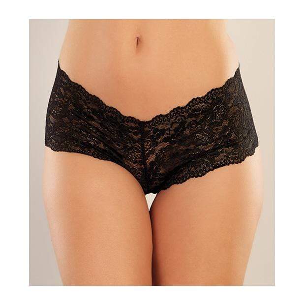 Allure Lingerie - Adore Candy Apple Panty O/S (Black) - Panties Durio.sg