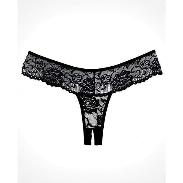 Allure Lingerie - Adore Chiqui Love Thong O/S (Black) - Panties Durio.sg