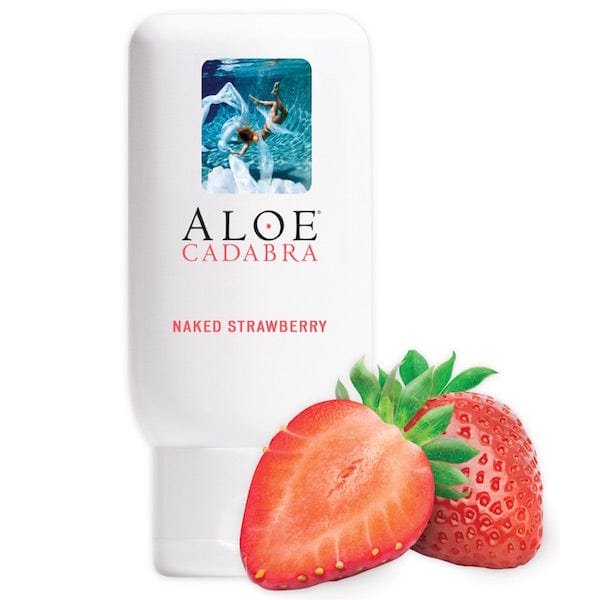 Aloe Cadabra - Organic Lubricant Flavored 2.5 oz (Naked Strawberry) - Lube (Water Based) Durio.sg