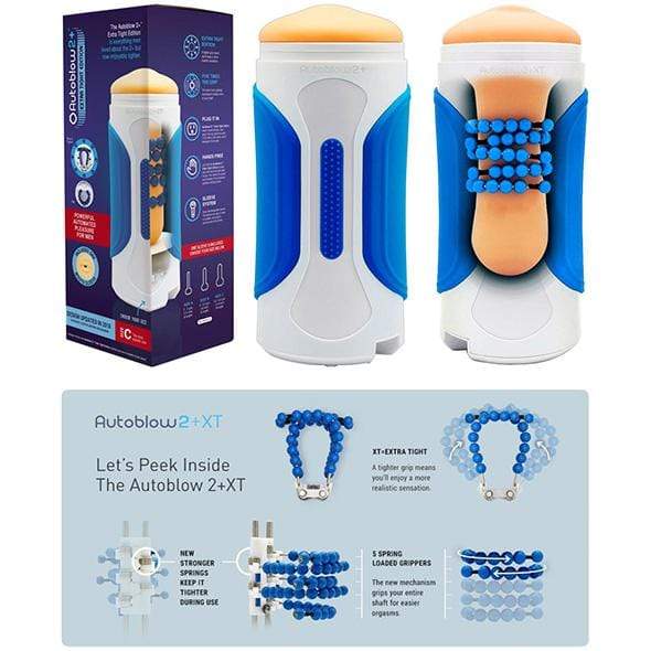 Autoblow - 2 Plus XT Hands Free Masturbator & Sleeve B (White) - Masturbator (Hands Free) AC Powered Durio.sg