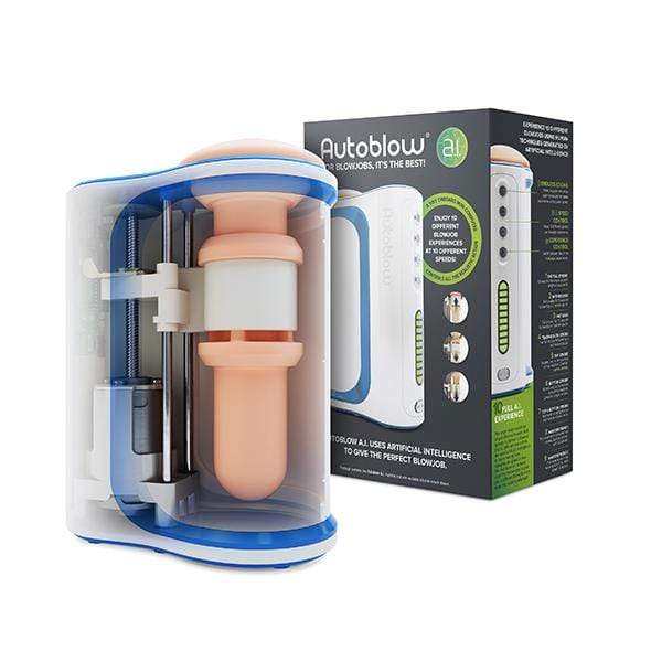 Autoblow - A.I Machine Hands Free Masturbator (White) - Masturbator (Hands Free) AC Powered Durio.sg