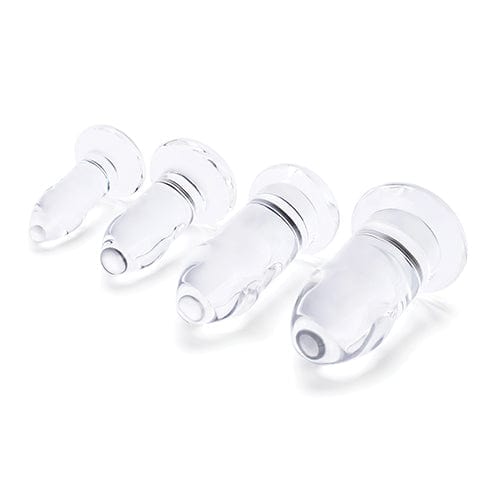 B-Vibe - Glass Anal Dilator Set 4 Pieces (Clear) - Glass Anal Plug (Non Vibration) Durio.sg