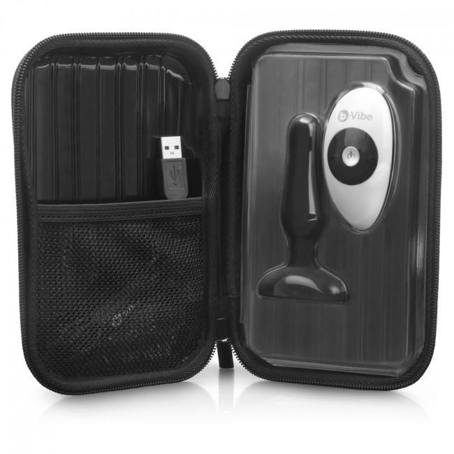 B-Vibe - Novice Remote Control Rechargeable Anal Plug (Black) - Remote Control Anal Plug (Vibration) Rechargeable Durio.sg
