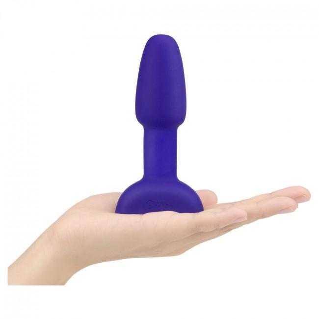 B-Vibe - Rimming Remote Control Vibrating Anal Plug Petite (Purple) - Remote Control Anal Plug (Vibration) Rechargeable Durio.sg