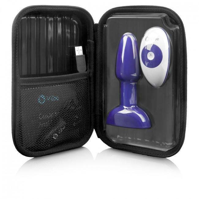 B-Vibe - Rimming Remote Control Vibrating Anal Plug Petite (Purple) - Remote Control Anal Plug (Vibration) Rechargeable Durio.sg