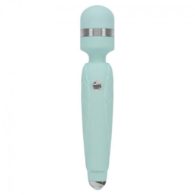 BMS - Pillow Talk Cheeky Luxurious Wand Massager (Blue) - Wand Massagers (Vibration) Rechargeable Durio.sg