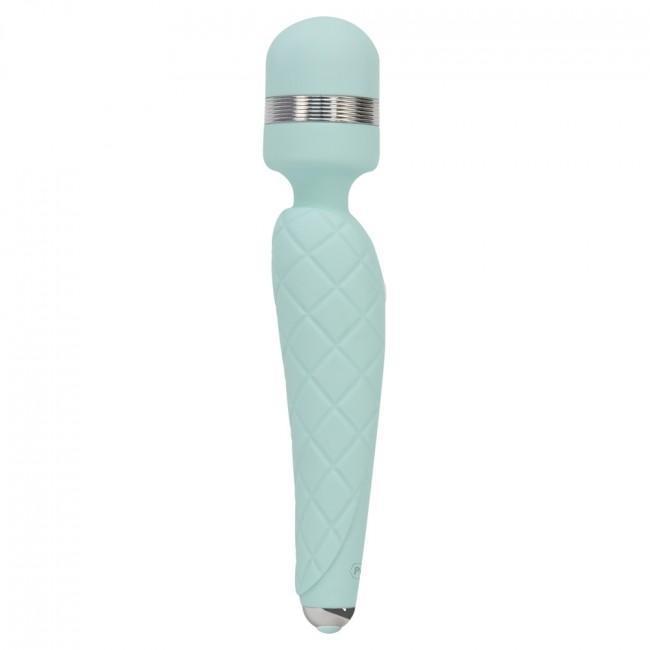 BMS - Pillow Talk Cheeky Luxurious Wand Massager (Blue) - Wand Massagers (Vibration) Rechargeable Durio.sg