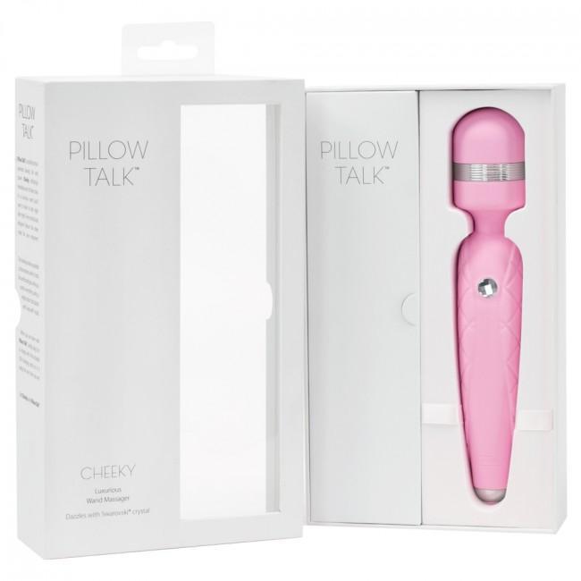BMS - Pillow Talk Cheeky Luxurious Wand Massager (Pink) - Wand Massagers (Vibration) Rechargeable Durio.sg