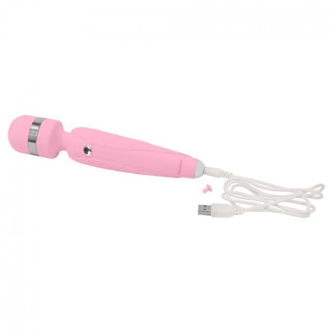 BMS - Pillow Talk Cheeky Luxurious Wand Massager (Pink) - Wand Massagers (Vibration) Rechargeable Durio.sg