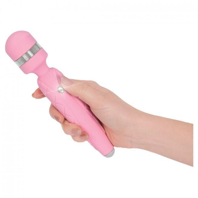 BMS - Pillow Talk Cheeky Luxurious Wand Massager (Pink) - Wand Massagers (Vibration) Rechargeable Durio.sg