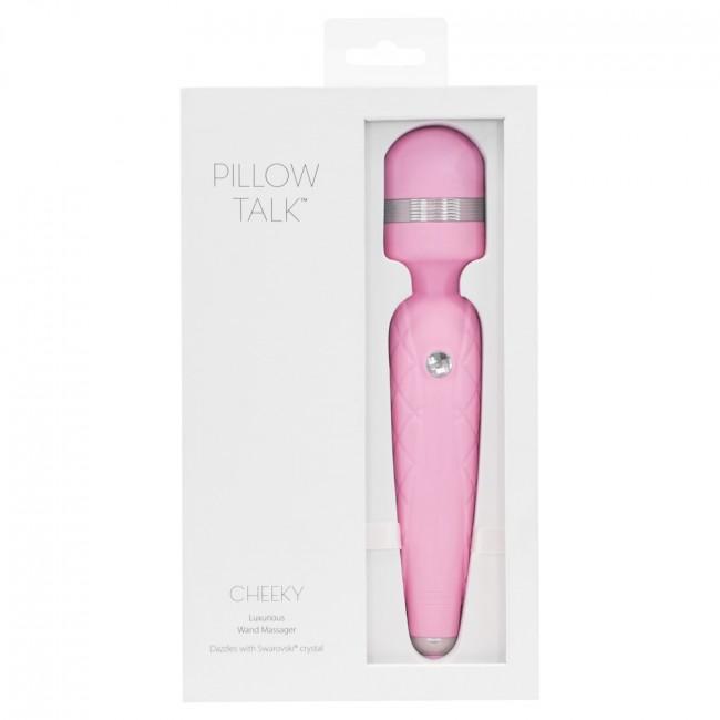 BMS - Pillow Talk Cheeky Luxurious Wand Massager (Pink) - Wand Massagers (Vibration) Rechargeable Durio.sg