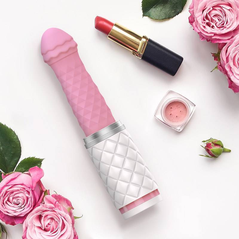 BMS - Pillow Talk Feisty Hands Free Thrusting Sex Machine (Pink) - G Spot Dildo (Vibration) Rechargeable Durio.sg