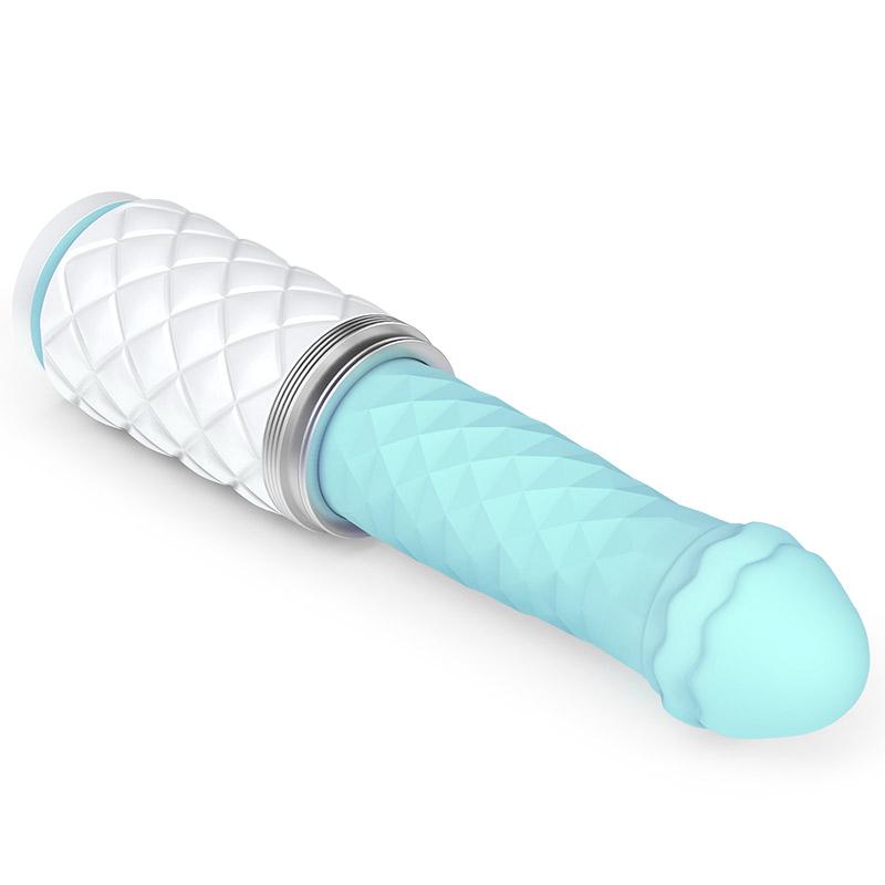 BMS - Pillow Talk Feisty Hands Free Thrusting Sex Machine (Teal) - G Spot Dildo (Vibration) Rechargeable Durio.sg