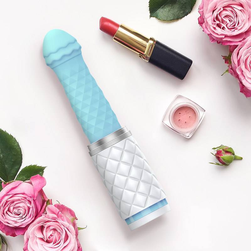 BMS - Pillow Talk Feisty Hands Free Thrusting Sex Machine (Teal) - G Spot Dildo (Vibration) Rechargeable Durio.sg