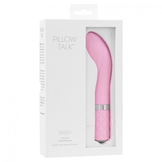 BMS - Pillow Talk Sassy Luxurious G Spot Vibrator (Pink) - G Spot Dildo (Vibration) Rechargeable Durio.sg