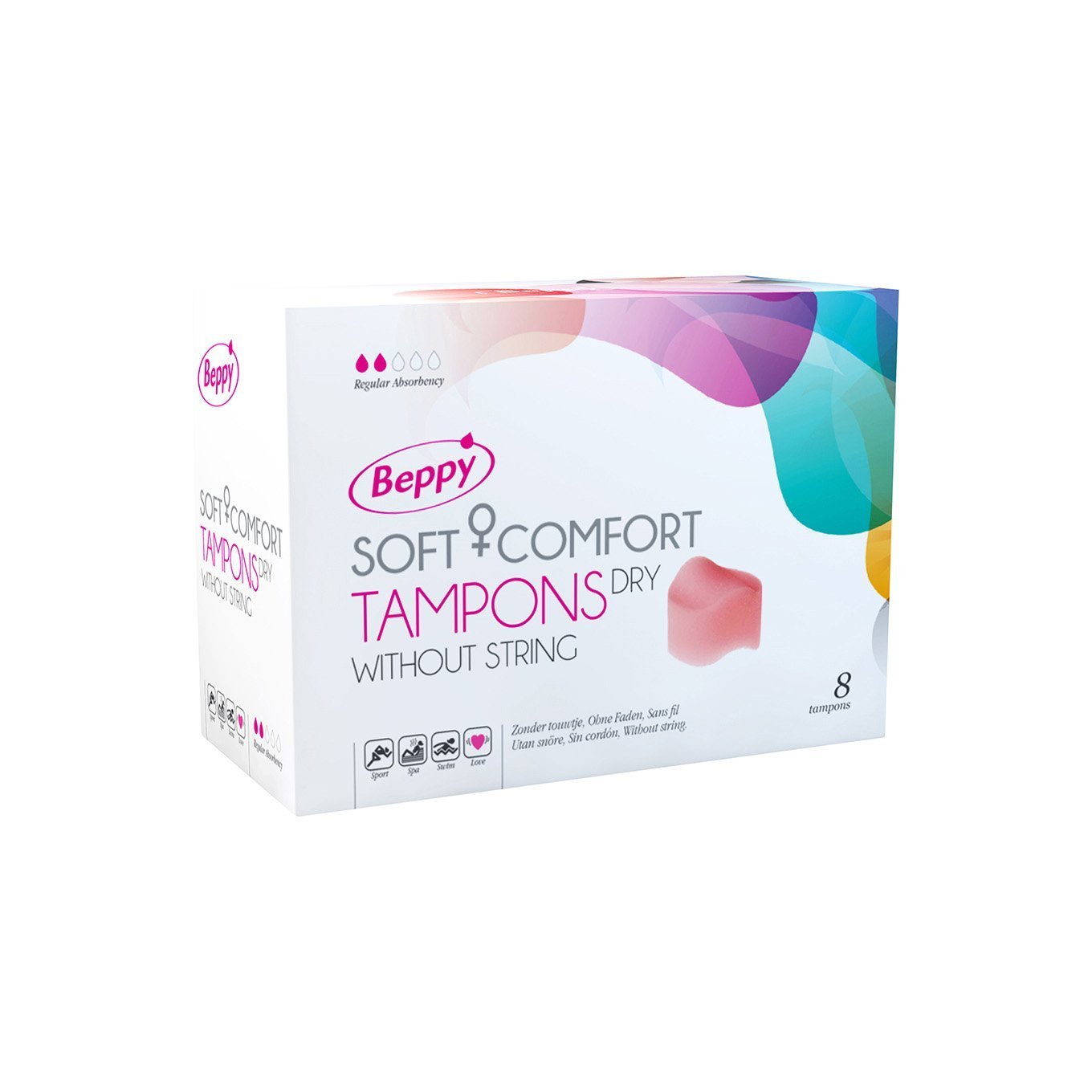Beppy - Soft Comfort Tampons Without String 8 Pieces (Dry) - Tampons Durio.sg
