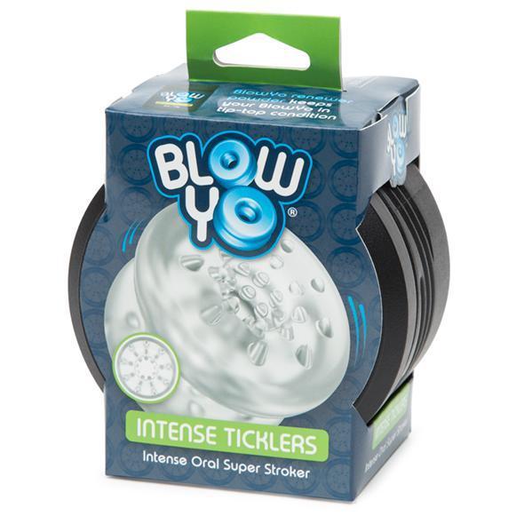 BlowYo - Intense Ticklers Oral Super Stroker (Clear) - Masturbator Soft Stroker (Non Vibration) Durio.sg