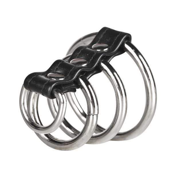 Blue Line - C&B Gear 3 Rings Gates of Hell Steel Cock Rings (Silver) - Metal Cock Ring (Non Vibration) Durio.sg