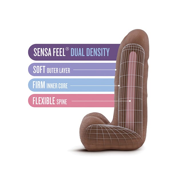 Blush Novelties - Au Naturel Carlito Realistic Dildo with Balls 5.5" (Beige) - Realistic Dildo w/o suction cup (Non Vibration) Durio.sg