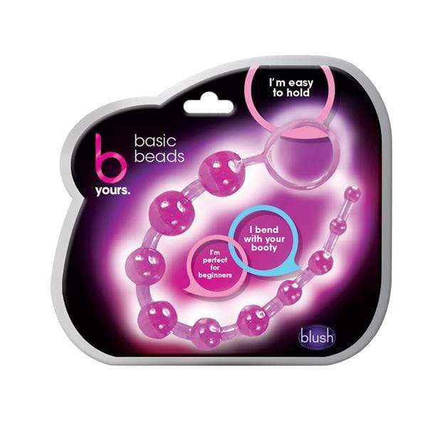Blush Novelties - B Yours Basic Anal Beads (Purple) - Anal Beads (Non Vibration) Durio.sg