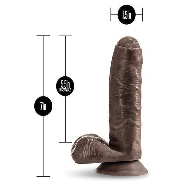 Blush Novelties - Loverboy Pierre the Chef Realistic Dildo (Brown) - Realistic Dildo with suction cup (Non Vibration) Durio.sg