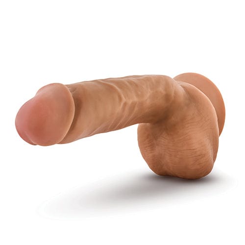 Blush Novelties - Loverboy The Mailman Realistic Dildo with Balls 8.5" (Mocha) - Realistic Dildo with suction cup (Non Vibration) Durio.sg