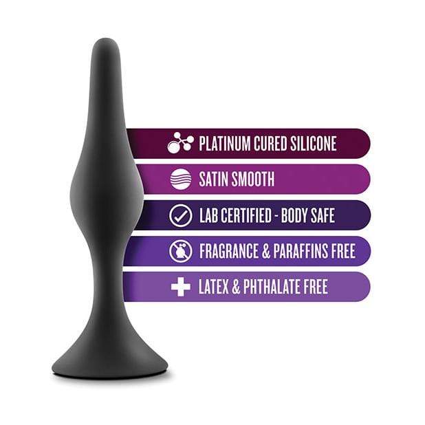 Blush Novelties - Luxe Beginner Anal Plug Small (Black) - Anal Plug (Non Vibration) Durio.sg