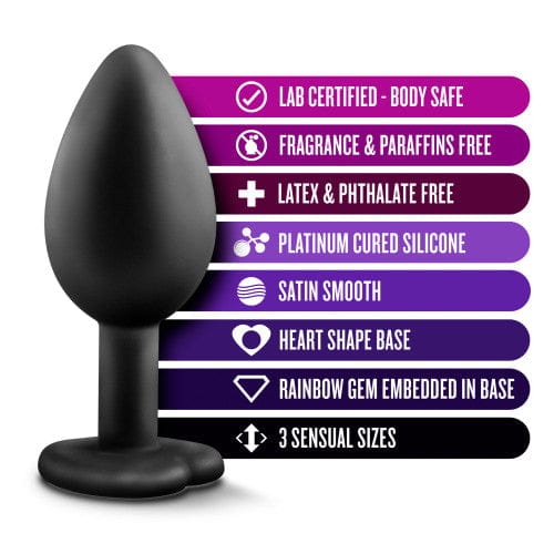 Blush Novelties - Luxe Bling Anal Plugs Training Kit (Black) - Anal Kit (Non Vibration) Durio.sg