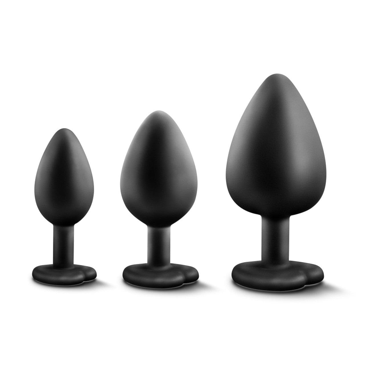 Blush Novelties - Luxe Bling Anal Plugs Training Kit (Black) - Anal Kit (Non Vibration) Durio.sg