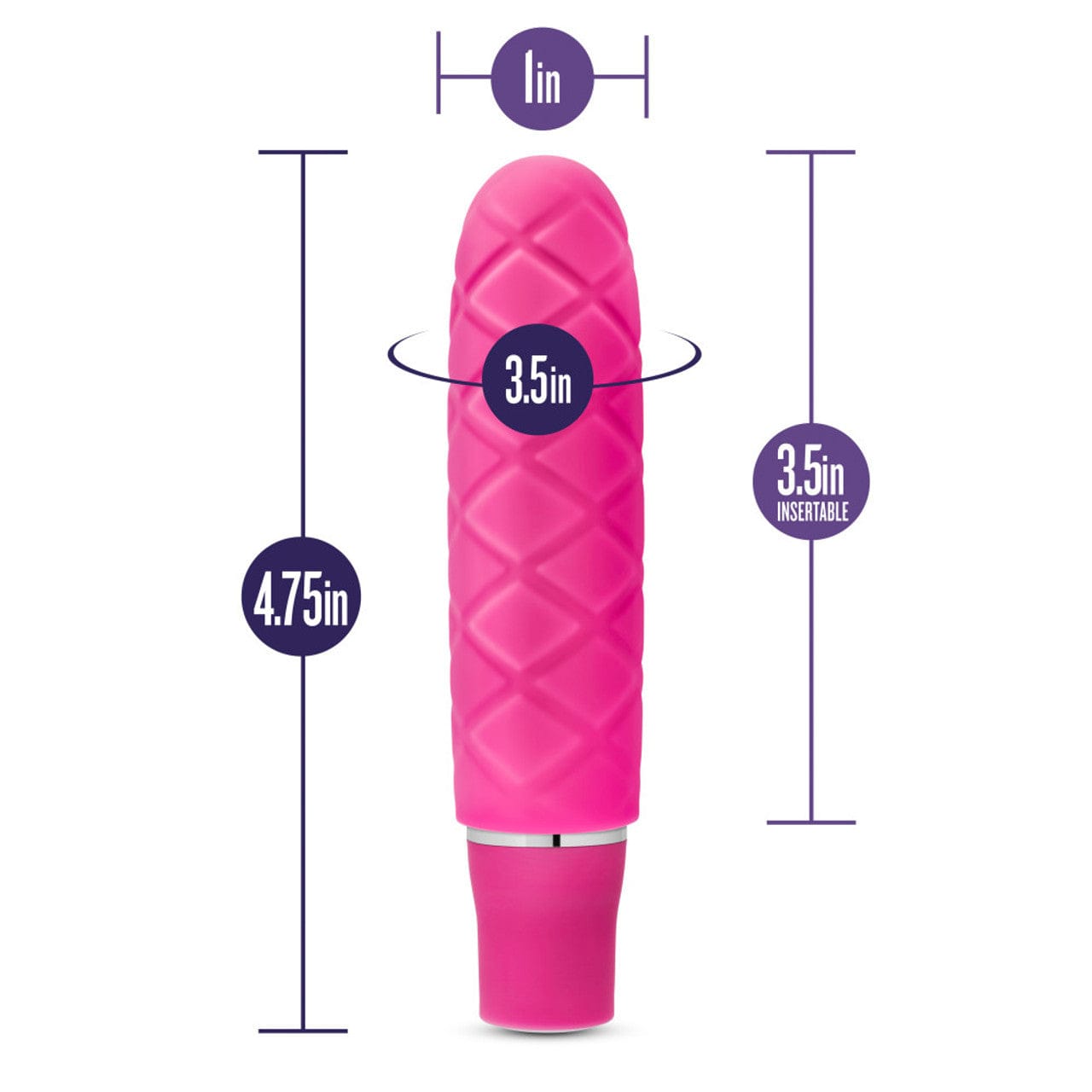 Blush Novelties - Luxe Cozi Mini Stimulator Bullet Vibrator (Fuchsia) - Bullet (Vibration) Non Rechargeable Durio.sg