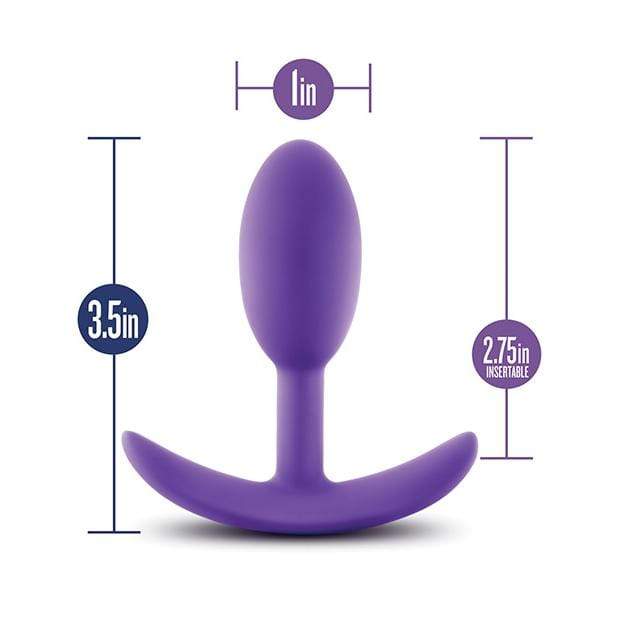 Blush Novelties - Luxe Wearable Vibra Slim Anal Plug Small (Purple) - Anal Plug (Non Vibration) Durio.sg