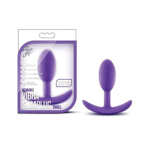 Blush Novelties - Luxe Wearable Vibra Slim Anal Plug Small (Purple) - Anal Plug (Non Vibration) Durio.sg