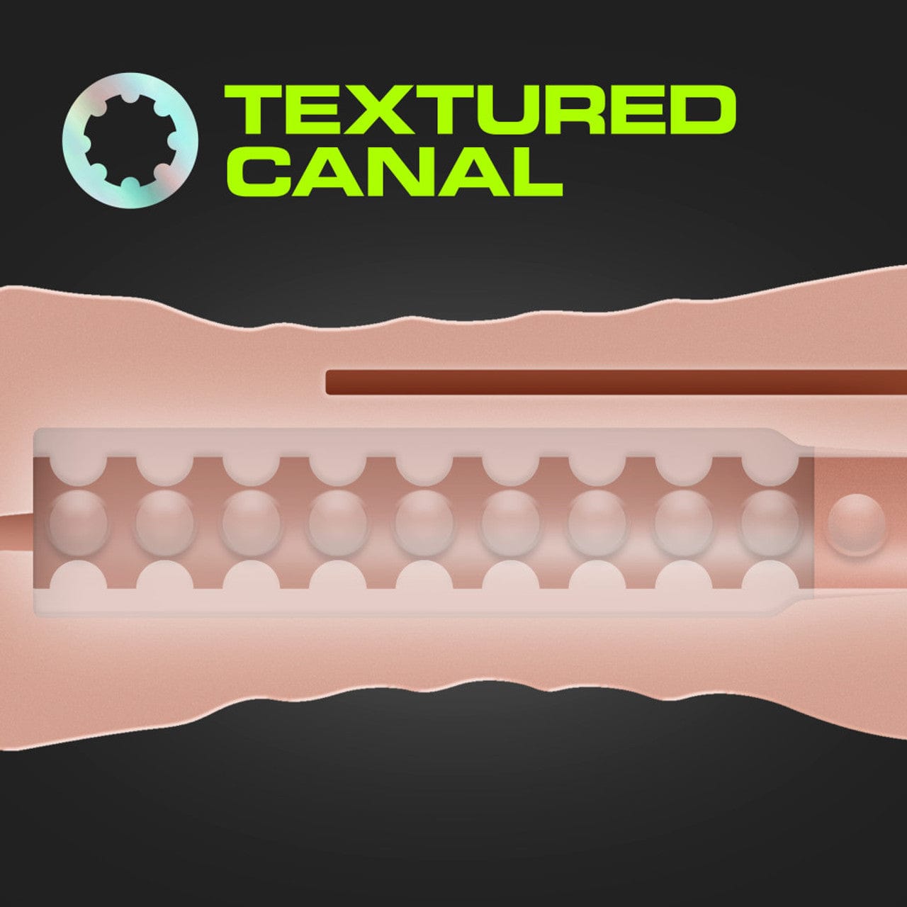 Blush Novelties - M for Men Self Lubricating Vibrating Stroker Masturbator Sleeve Kit (Beige) - Masturbator Soft Stroker (Vibration) Non Rechargeable Durio.sg