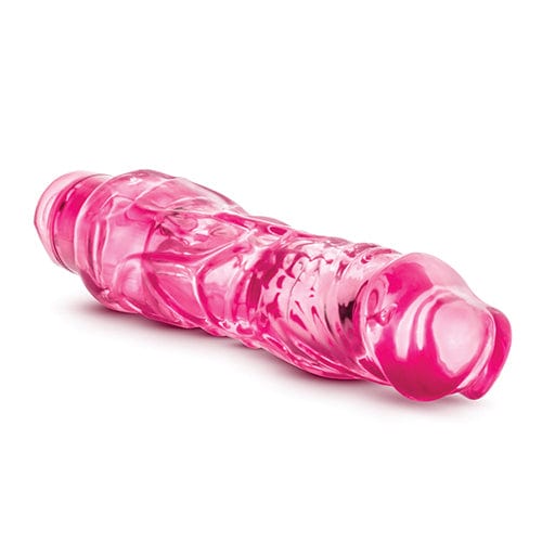 Blush Novelties - Naturally Yours Wild Ride Realistic Vibrating Dildo 9" (Pink) - Realistic Dildo w/o suction cup (Vibration) Non Rechargeable Durio.sg