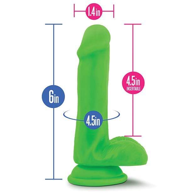 Blush Novelties - Neo Dual Density Realistic Cock 6" (Green) - Realistic Dildo with suction cup (Non Vibration) Durio.sg