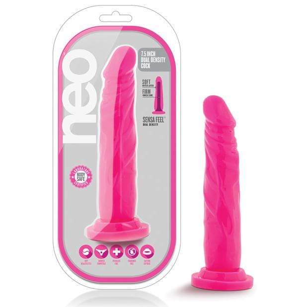 Blush Novelties - Neo Dual Density Realistic Cock 7.5" (Pink) - Realistic Dildo with suction cup (Non Vibration) Durio.sg