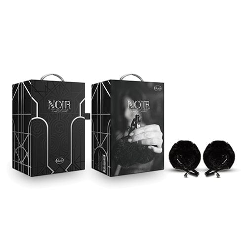 Blush Novelties - Noir Pom Adjustable Nipple Clamps (Black) - Nipple Clamps (Non Vibration) Durio.sg