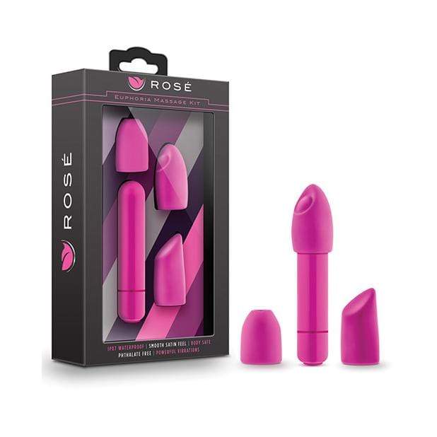 Blush Novelties - Rose Euphoria Single Speed Bullet Vibrator (Pink) - Bullet (Vibration) Non Rechargeable Durio.sg