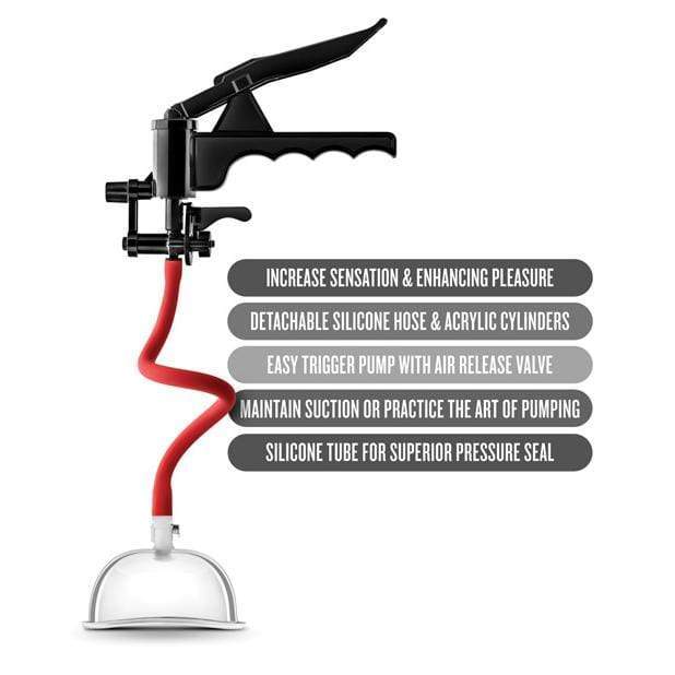 Blush Novelties - Temptasia Advanced Pussy Pump System (Black) - Clitoral Pump (Non Vibration) Durio.sg