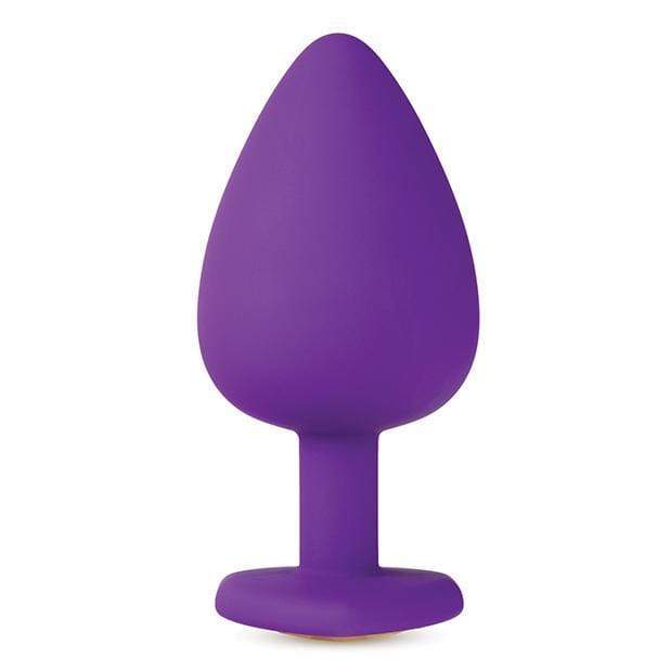 Blush Novelties - Temptasia Bling Anal Plug with Gem Large (Purple) - Anal Plug (Non Vibration) Durio.sg