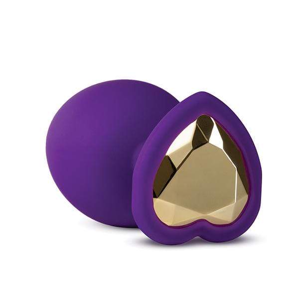 Blush Novelties - Temptasia Bling Anal Plug with Gem Large (Purple) - Anal Plug (Non Vibration) Durio.sg